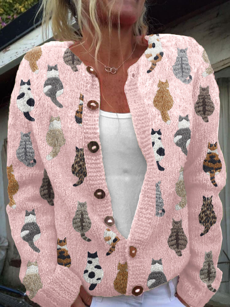 ENCANTO | Cárdigan con estampado de gatos