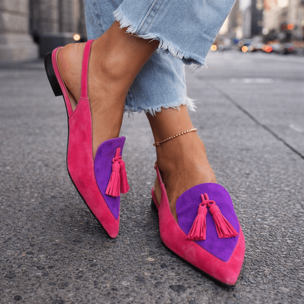 BRISA | Sandalias planas con tiras y borlas