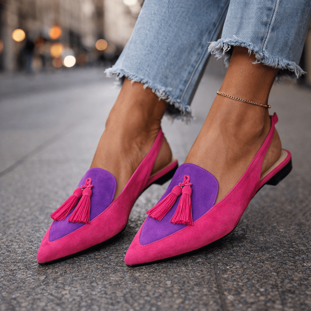 BRISA | Sandalias planas con tiras y borlas