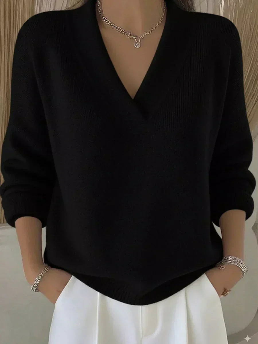 SOLTURA | Jersey holgado con cuello en V