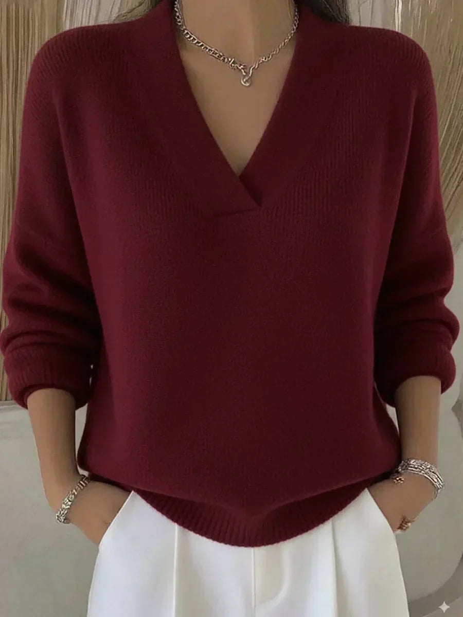 SOLTURA | Jersey holgado con cuello en V