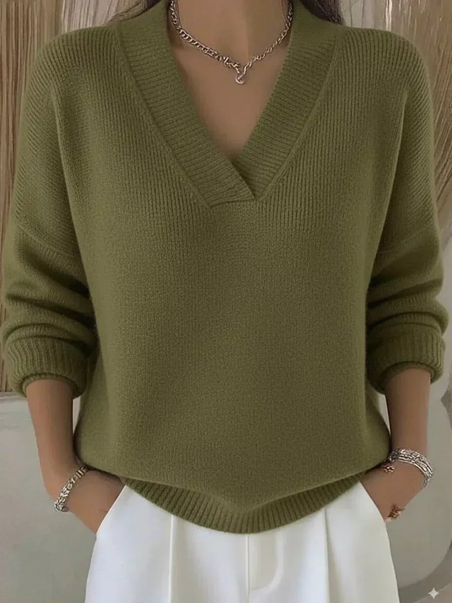SOLTURA | Jersey holgado con cuello en V