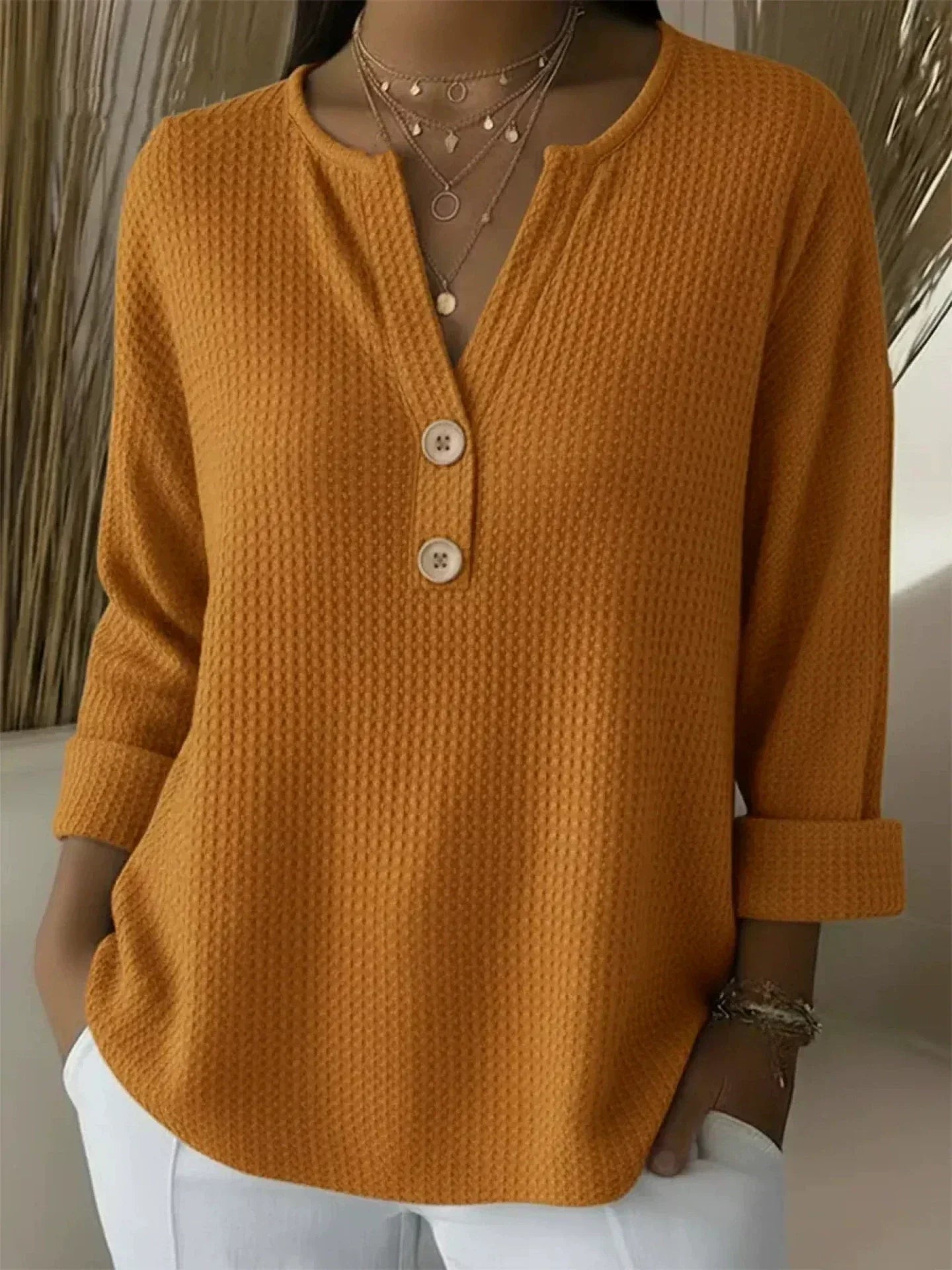 SENCILLEZ | Top Henley con botones