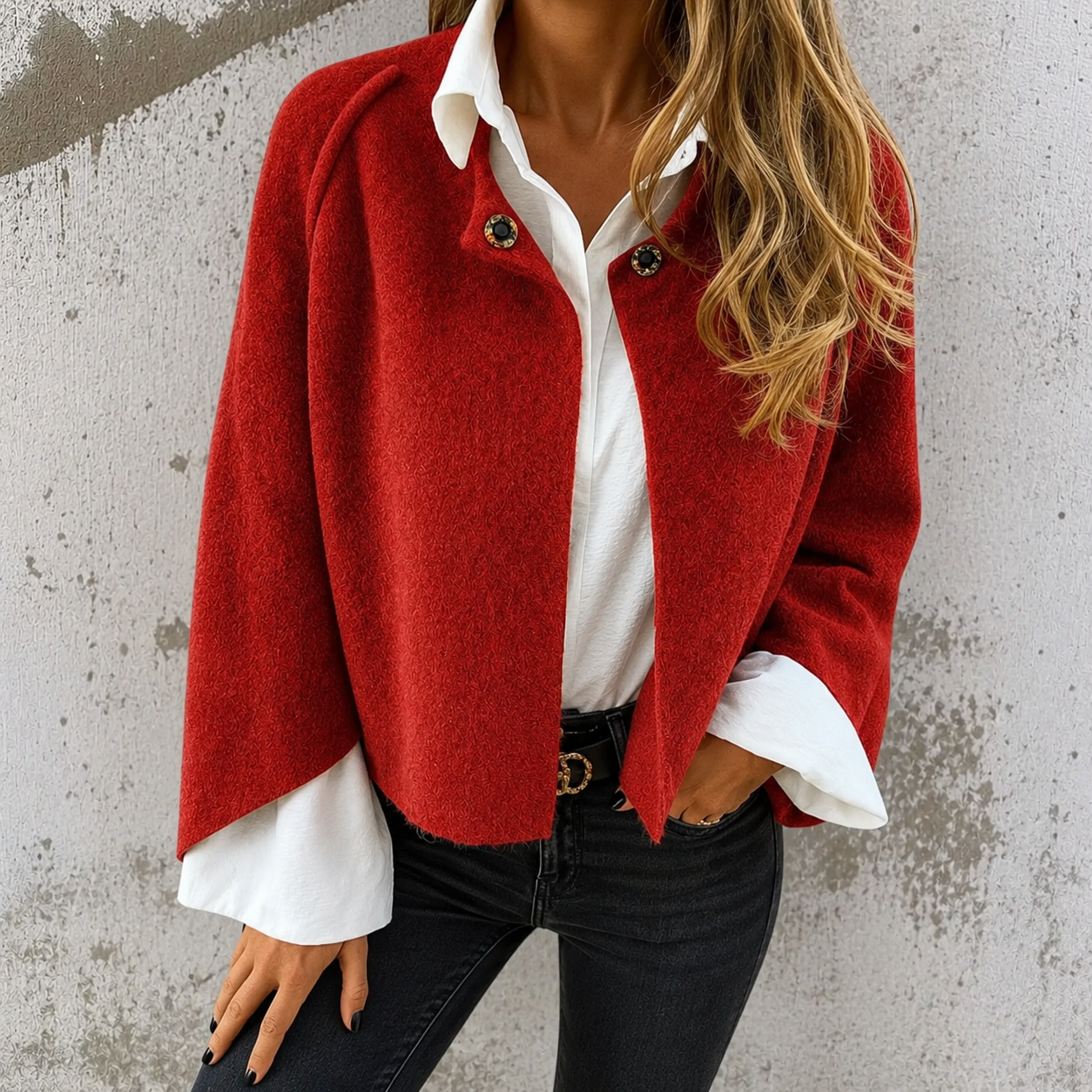 SIEMPRE BIEN – Chaqueta Efecto Cachemir