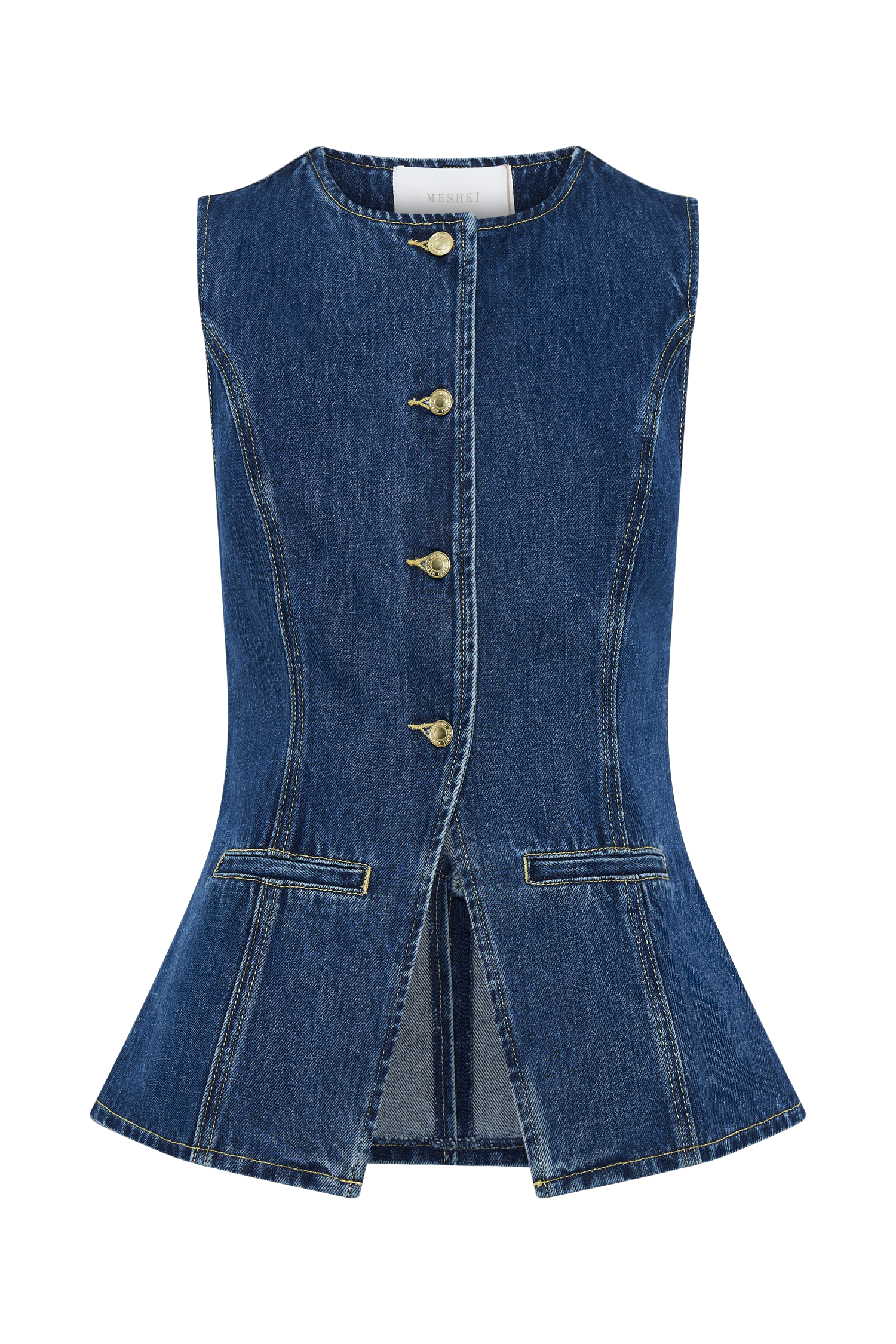 DETERMINACIÓN | Top vaquero abotonado