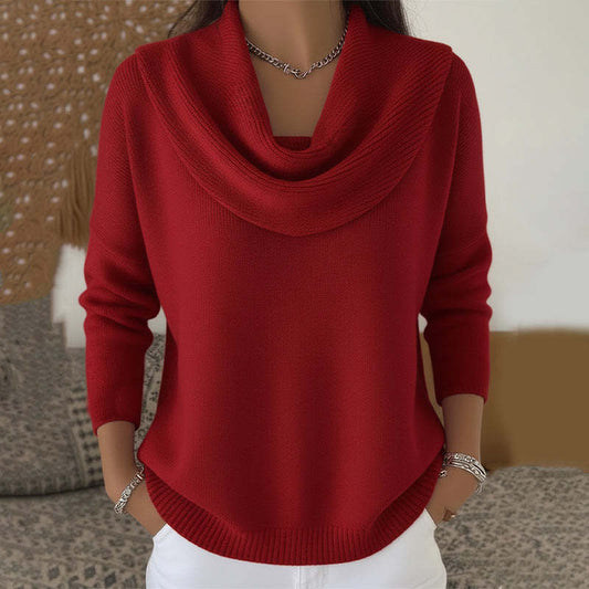 FLUIDEZ | Jersey de cuello drapeado