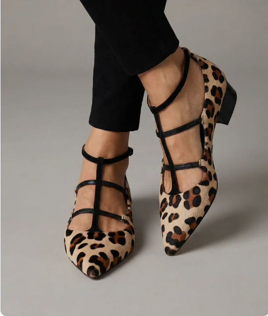 INSTINTO | Zapatos de tacón con estampado leopardo