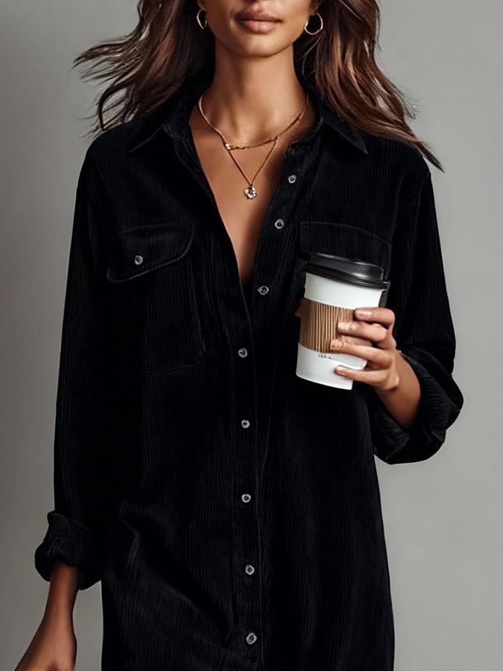 DÍAS DE OTOÑO – Vestido Midi de Pana