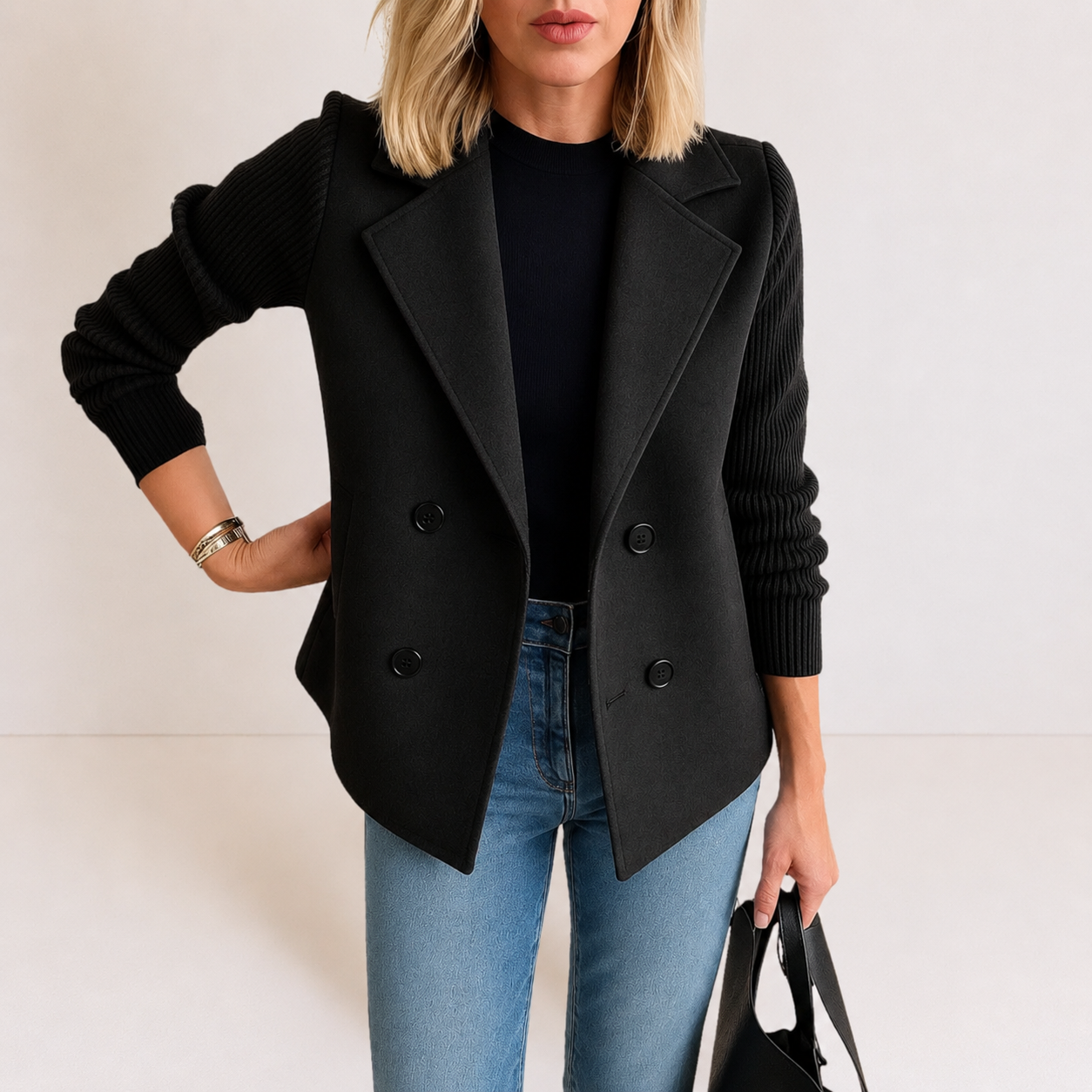 EN SU SITIO – Blazer de Punto.