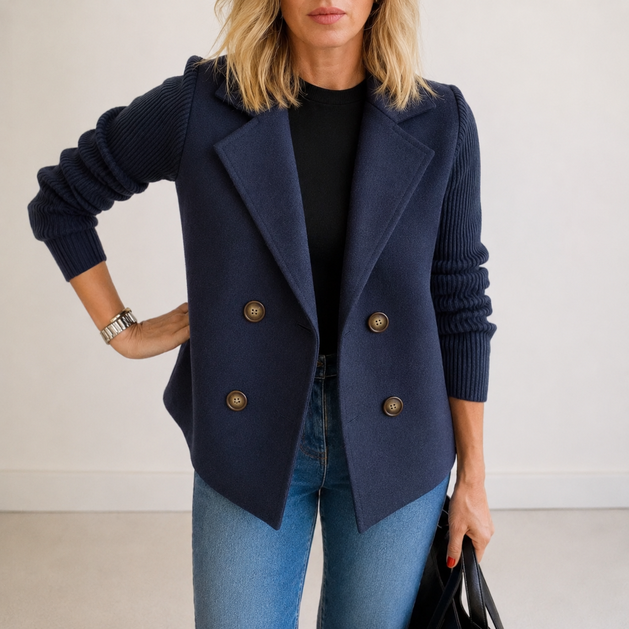 EN SU SITIO – Blazer de Punto.