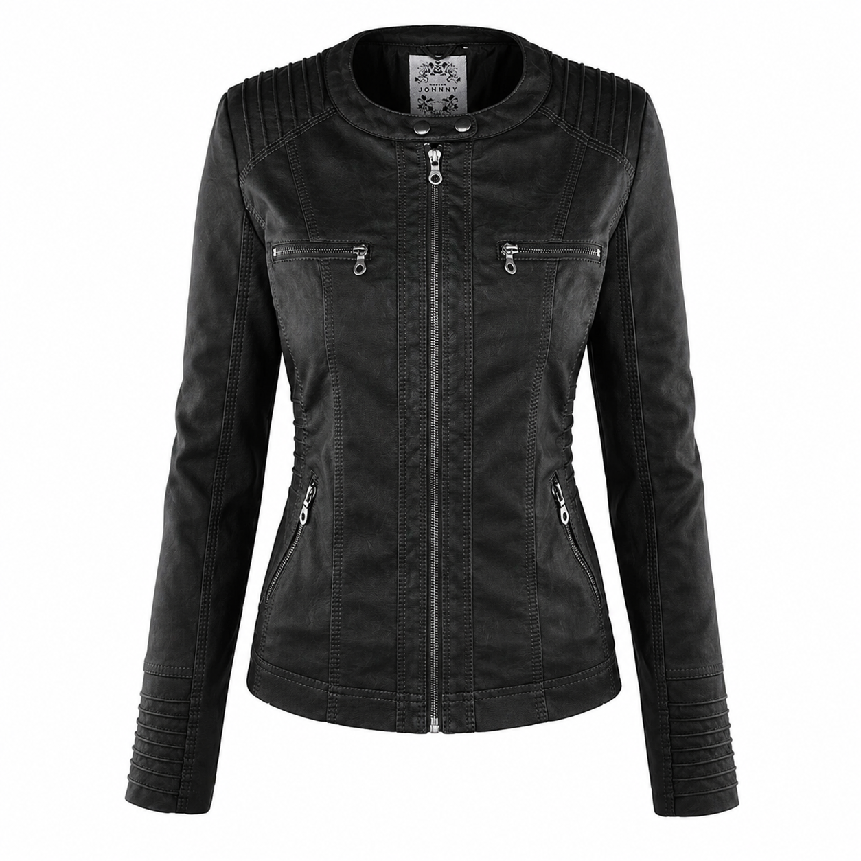 ICONO – Chaqueta de Cuero con capucha