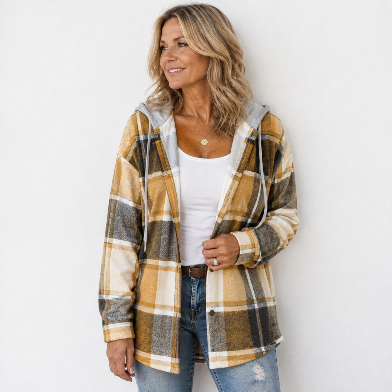 SIEMPRE A MANO – Chaqueta de Cuadros