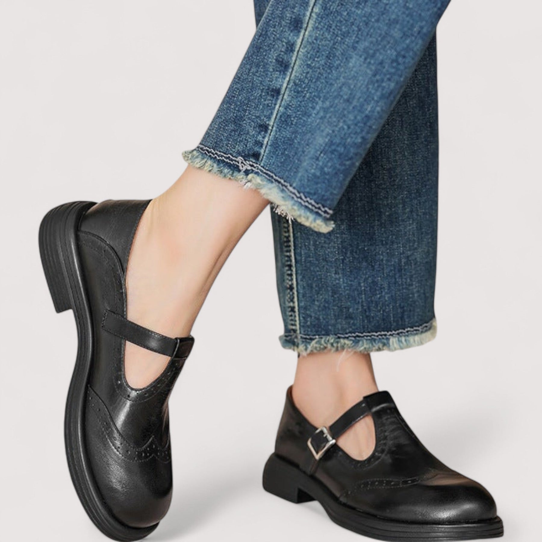 EQUILIBRIO | Zapatos Mary Jane de piel