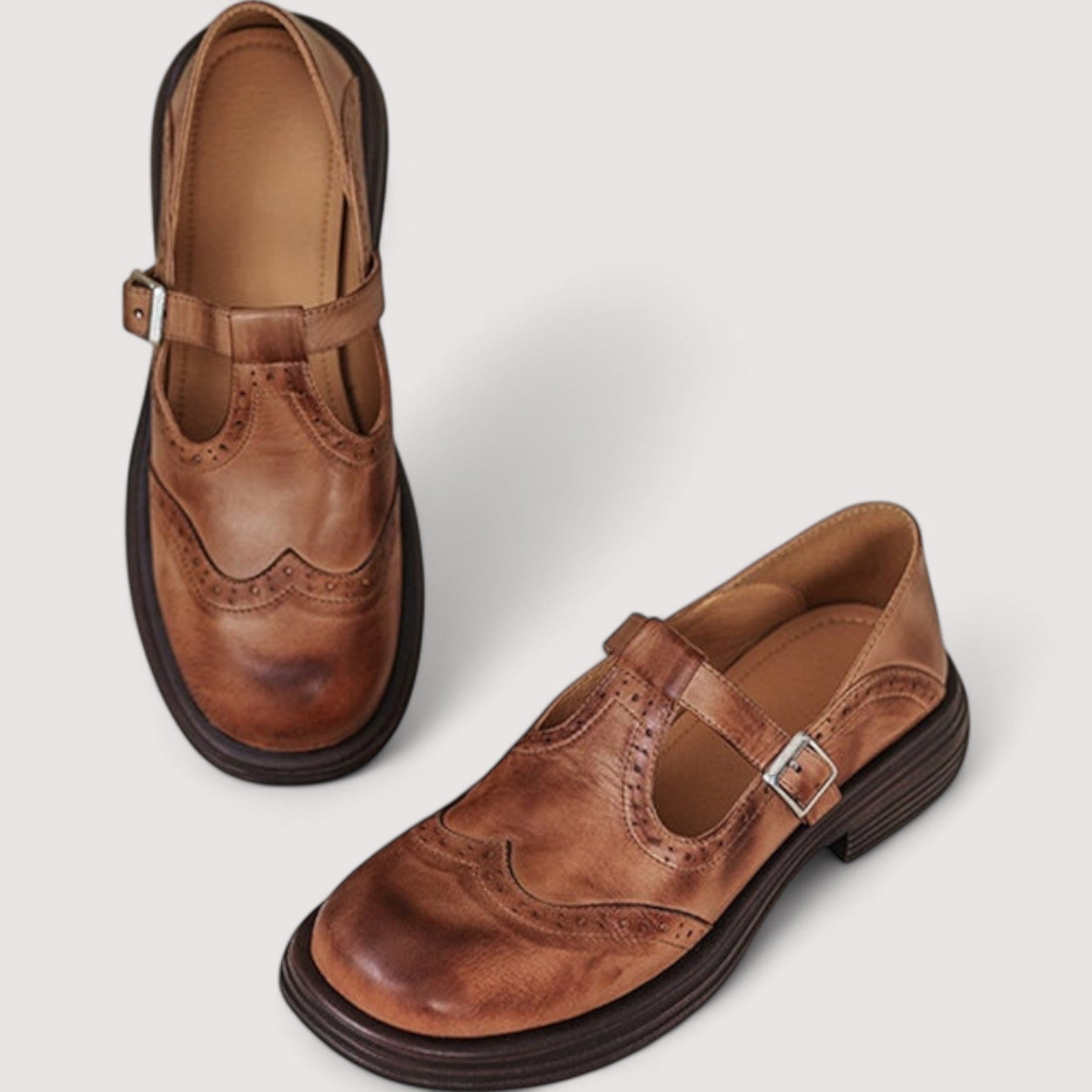 EQUILIBRIO | Zapatos Mary Jane de piel