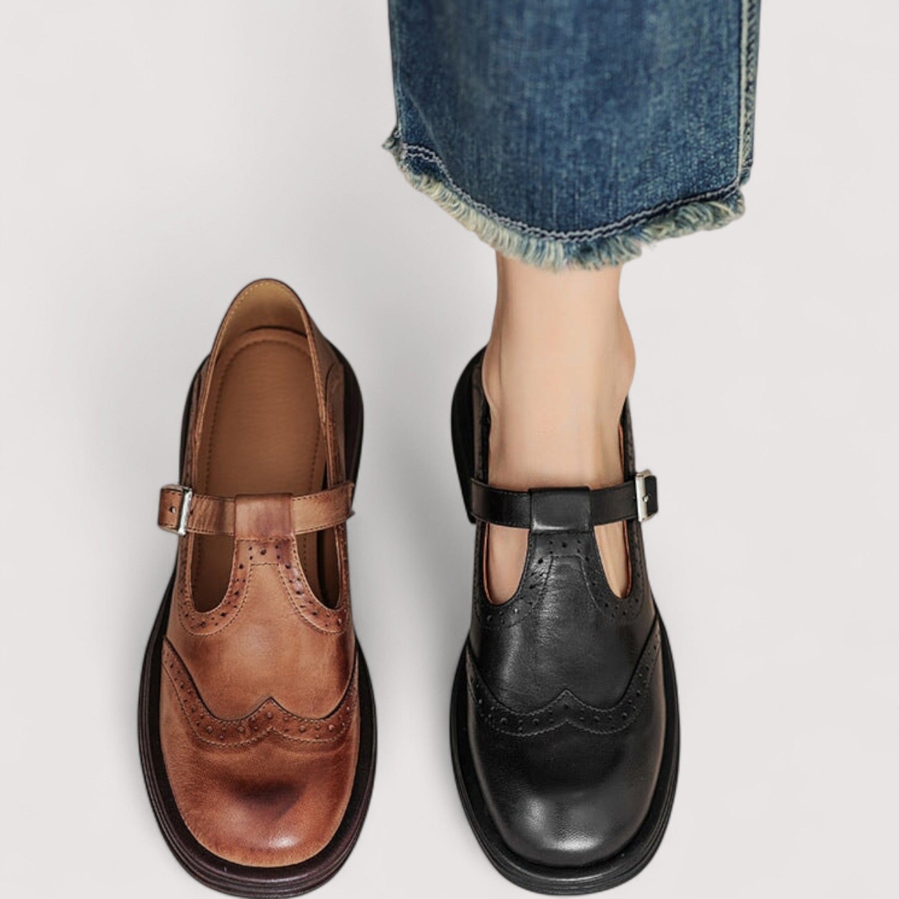EQUILIBRIO | Zapatos Mary Jane de piel