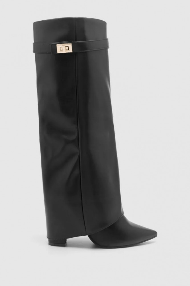 PRESENCIA | Botas de piel vegana con tacón oculto